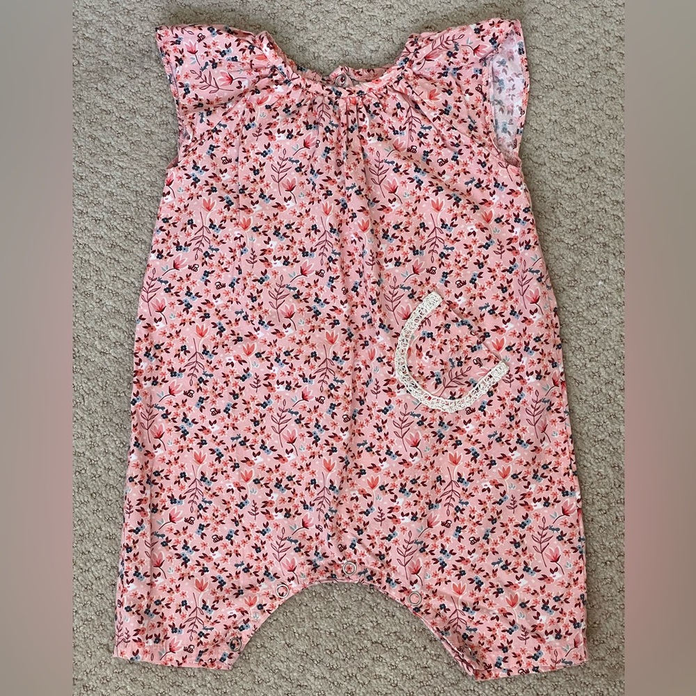 Little Moony 9/12 Handmade Bubble Romper